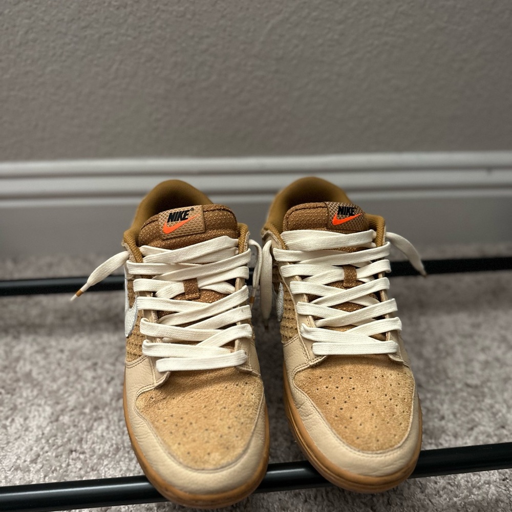 Nike Dunks Beige and White Casual Sneakers